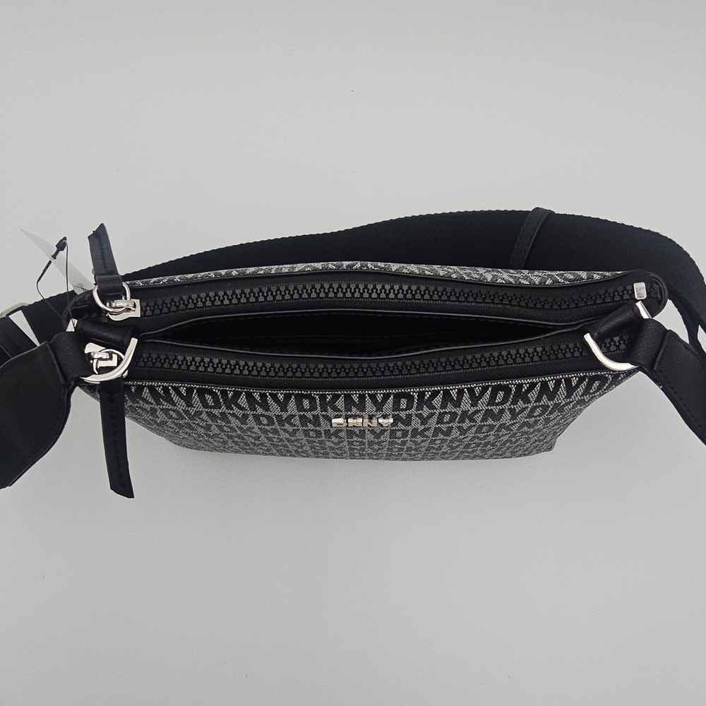 DKNY Black and Gray Logo Handbag - Picture 5 of 8